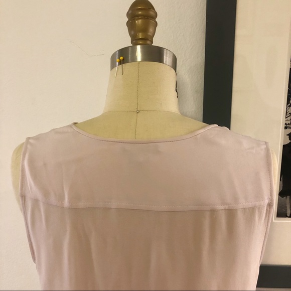 Theory Silk Sleeveless button down blouse-Lilac M - Picture 4 of 6